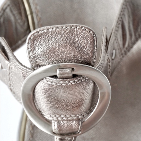 Bargain Cole Haan leather platform sandals. Size 10B. Wear marks shown in photos - Picture 3 of 14